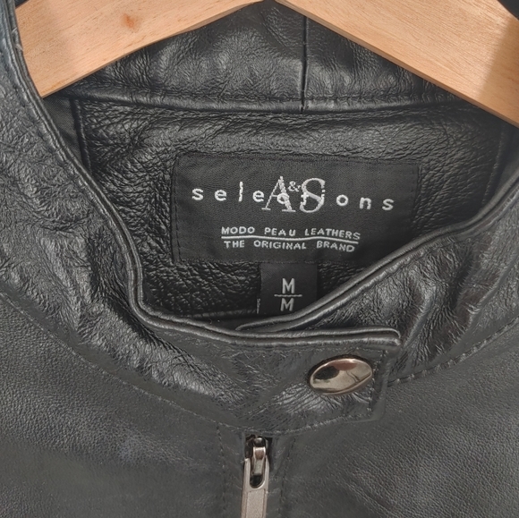 A&S Selections | leather moto jacket - Picture 5 of 7
